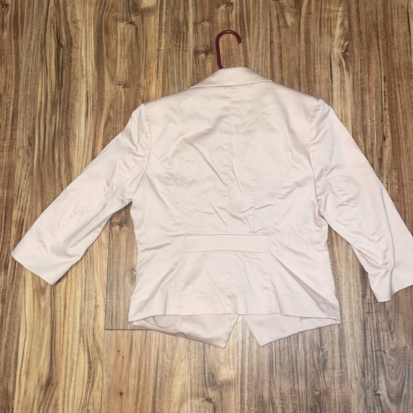 Express women’s blazer 10 jacket 3/4 sleeve khaki tan suit buisness casual - Picture 5 of 6